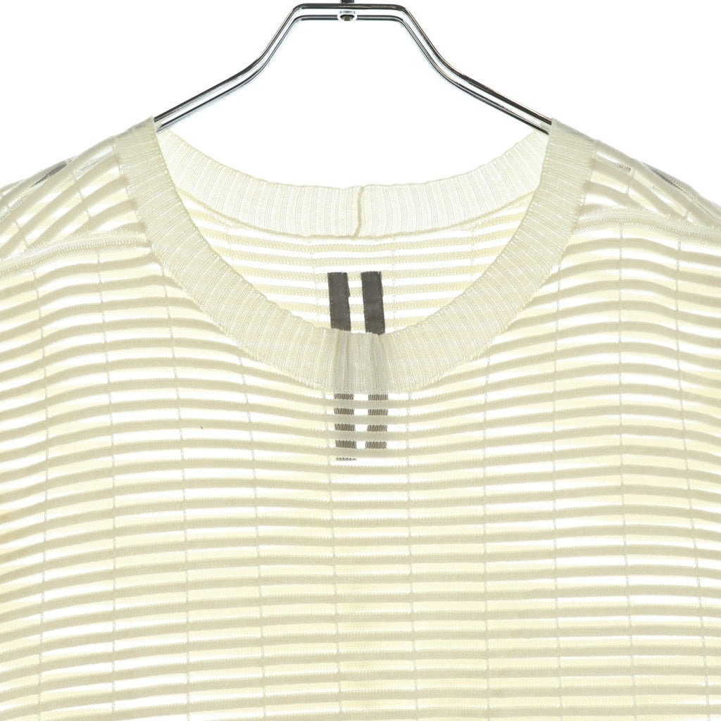 Rick Owens(リックオウエンス) 15SS Border Mesh Knit Vest ボーダー メッシュニットベスト ホワイト RU15S4670-BM