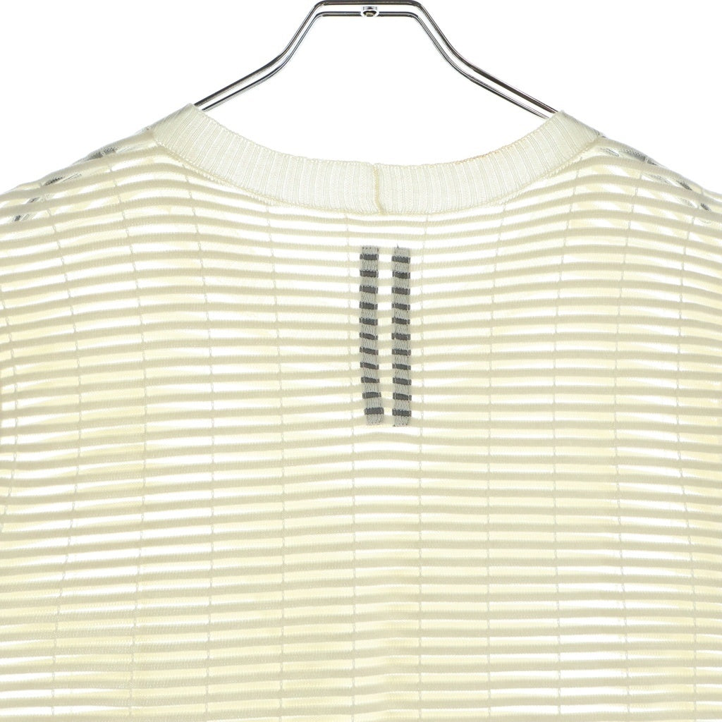Rick Owens(リックオウエンス) 15SS Border Mesh Knit Vest ボーダー メッシュニットベスト ホワイト RU15S4670-BM