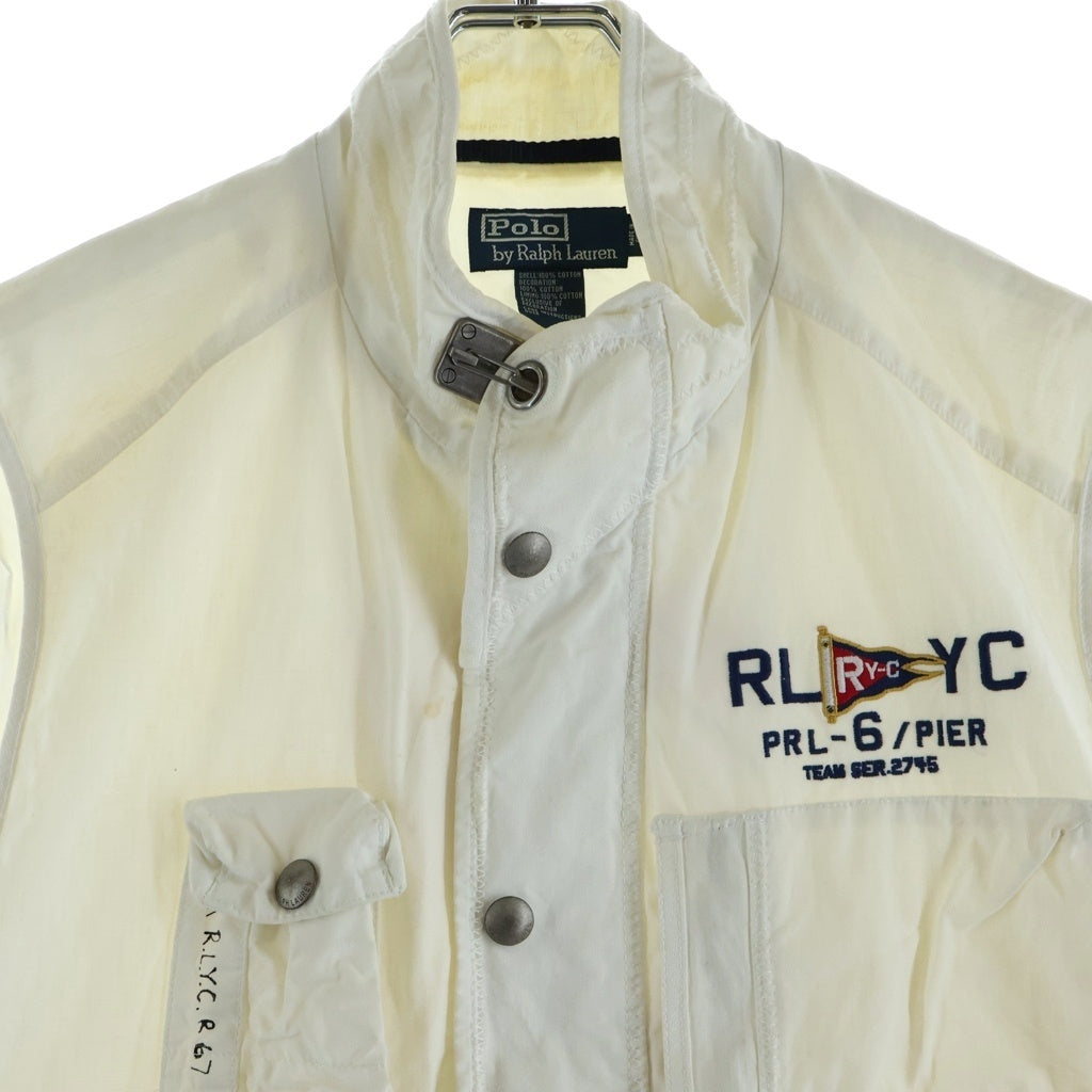 POLO RALPH LAUREN(ポロラルフローレン) 90s Multi Pocket Vest マルチポケット ベスト ジャケット ホワイト