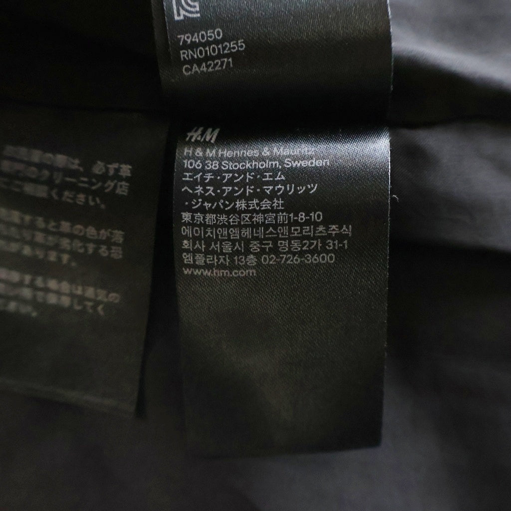 VERSACE(ヴェルサーチ) H&M別注 スタッズ ライダースジャケット ブラック