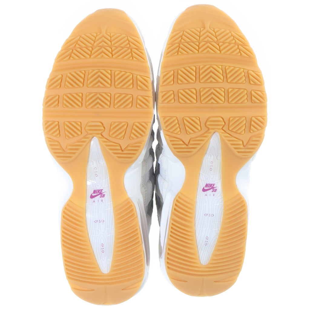 NIKE SB(ナイキエスビー) AIR MAX 95 SUMMIT WHITE CACTUS FLOWER HF7545-100 エアマックス95 サミットホワイト カクタスフラワー ローカットスニーカー ホワイト/パープル US10/28cm