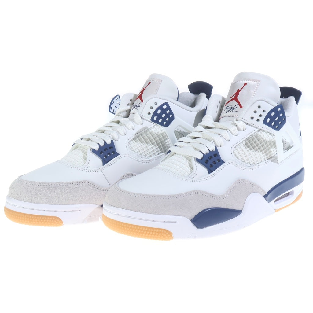 NIKE SB(ナイキエスビー) AIR JORDAN4 RETRO SP SUMMIT WHITE NAVY DR5415-100 エアジョーダン4 レトロ サミットホワイトネイビー ハイカットスニーカー グレー/ホワイト US9.5/27.5cm