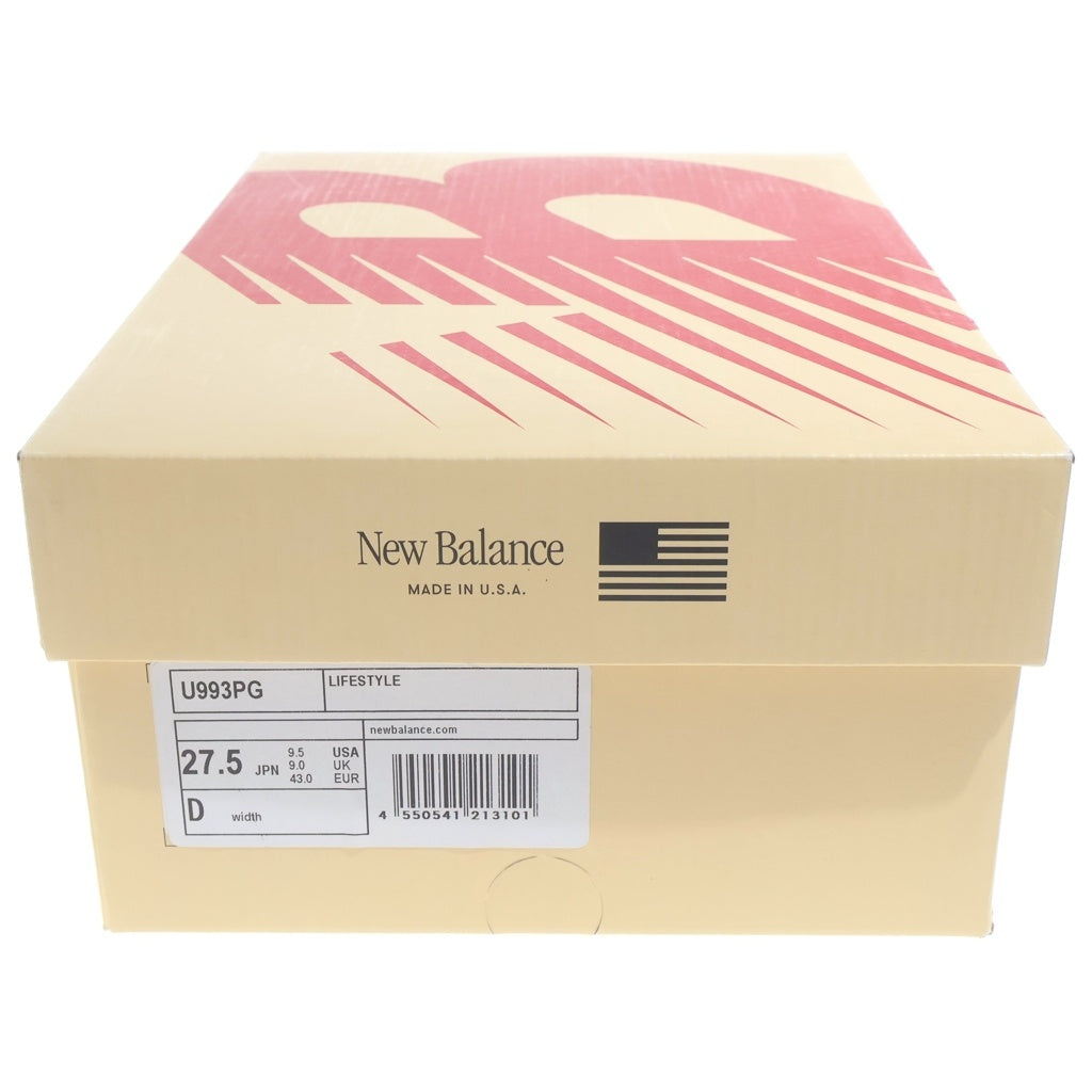 New Balance(ニューバランス) U993PG 993 INTERSTELLAR スエード メッシュ ローカットスニーカー パープル US9.5/27.5cm