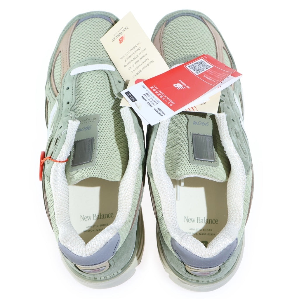 New Balance(ニューバランス) U990GT4 990V4 OLIVE スエード メッシュ ローカットスニーカー グリーン US9.5/27.5cm