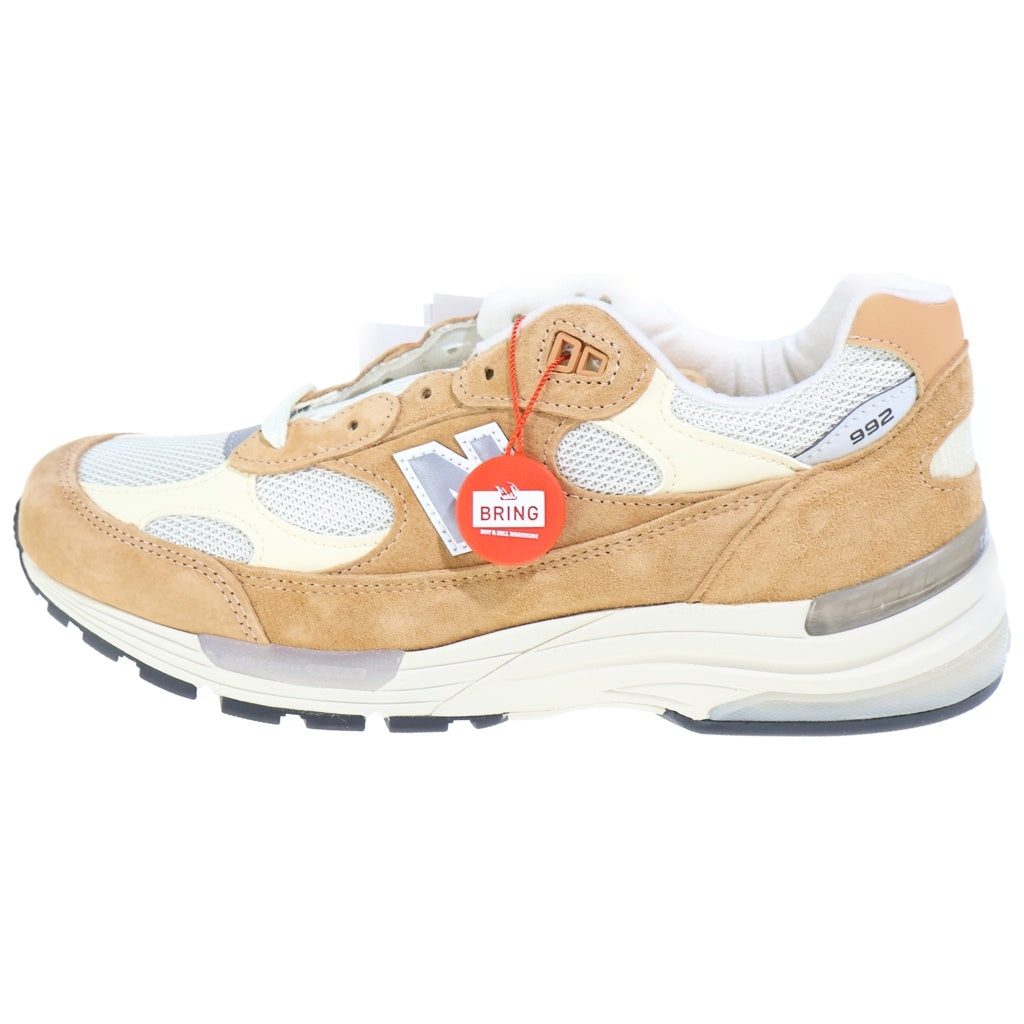 New Balance(ニューバランス) U992CC SWEET CARAMEL CALCIUM スエード メッシュ ローカットスニーカー ベージュ US9.5/27.5cm