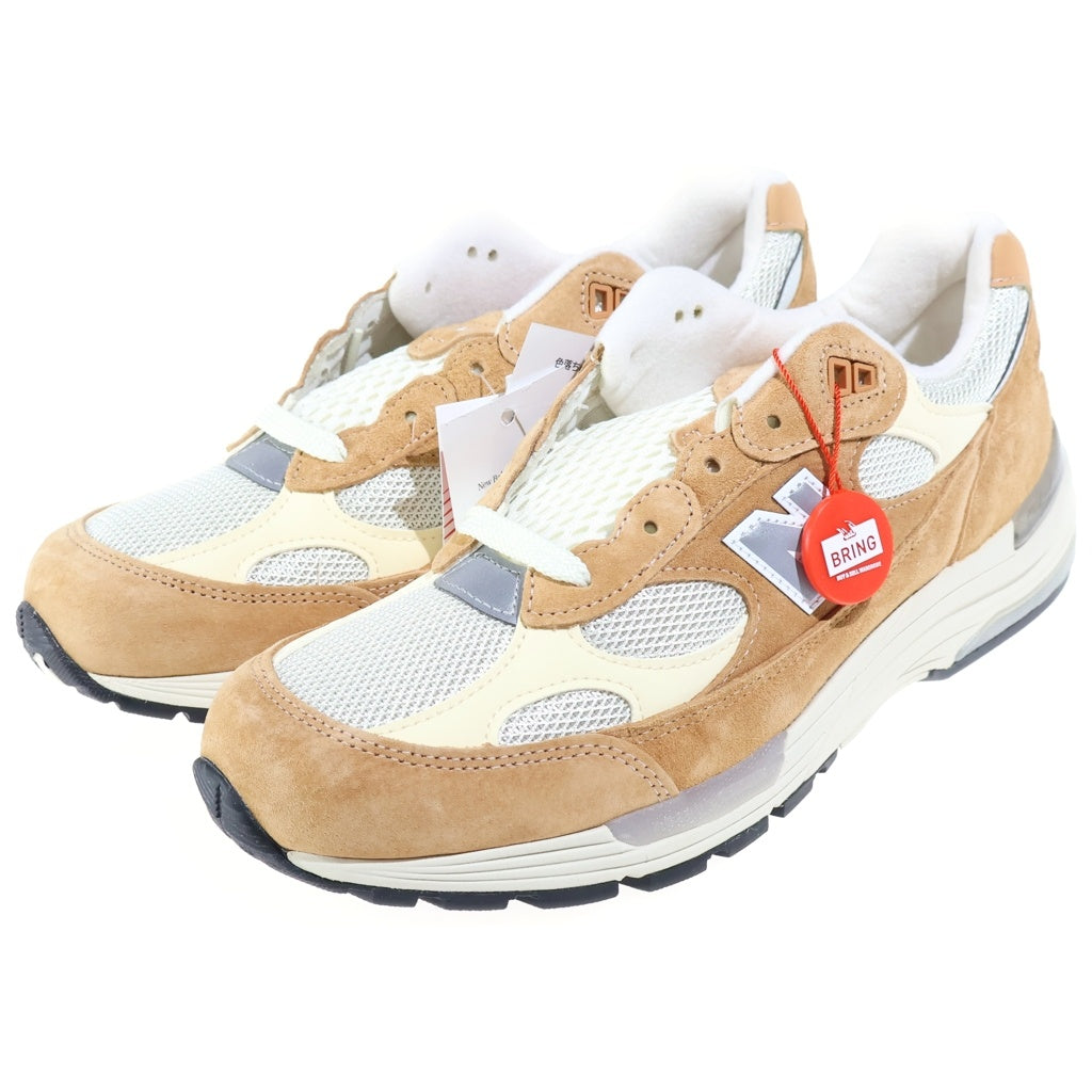 New Balance(ニューバランス) U992CC SWEET CARAMEL CALCIUM スエード メッシュ ローカットスニーカー ベージュ US9.5/27.5cm