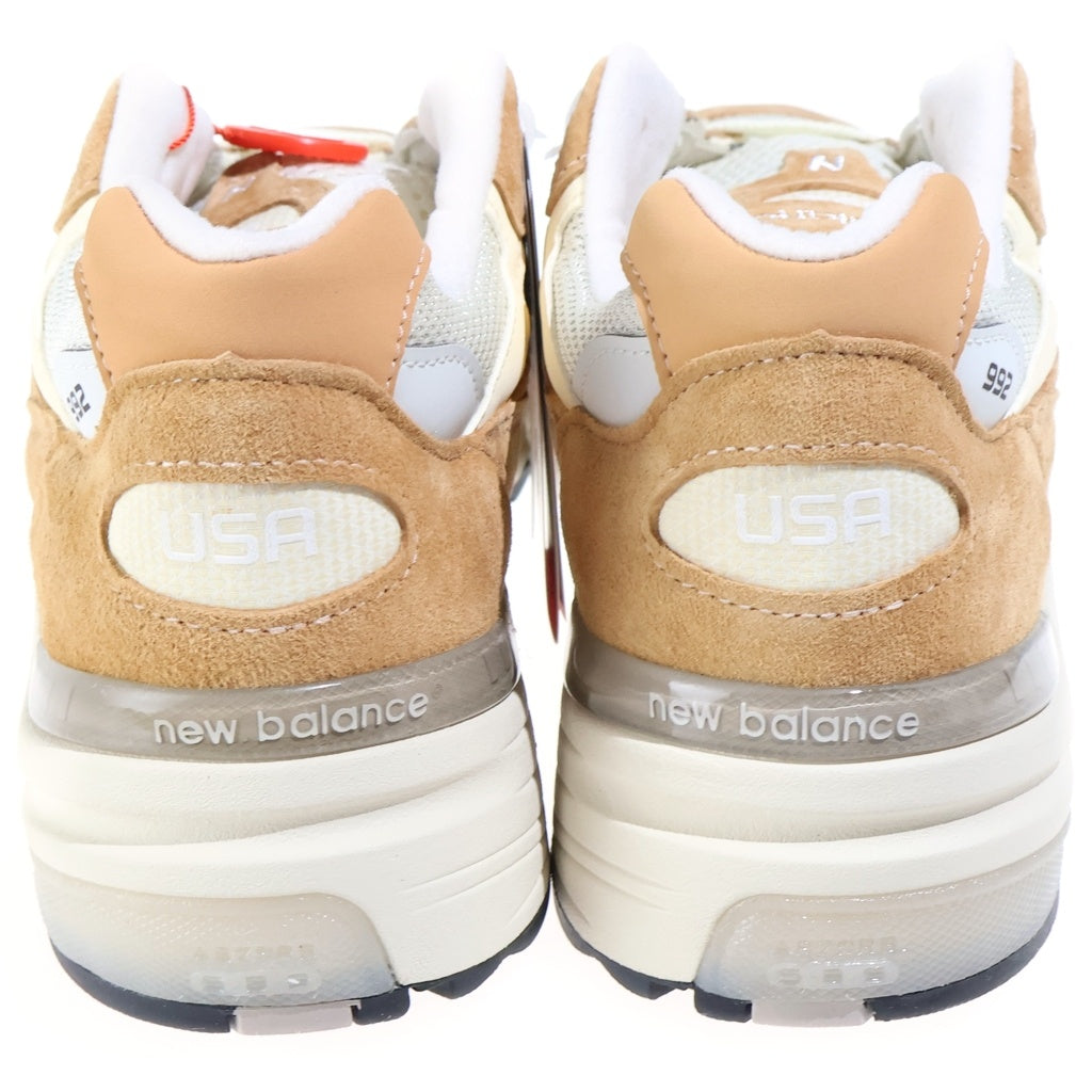 New Balance(ニューバランス) U992CC SWEET CARAMEL CALCIUM スエード メッシュ ローカットスニーカー ベージュ US9.5/27.5cm