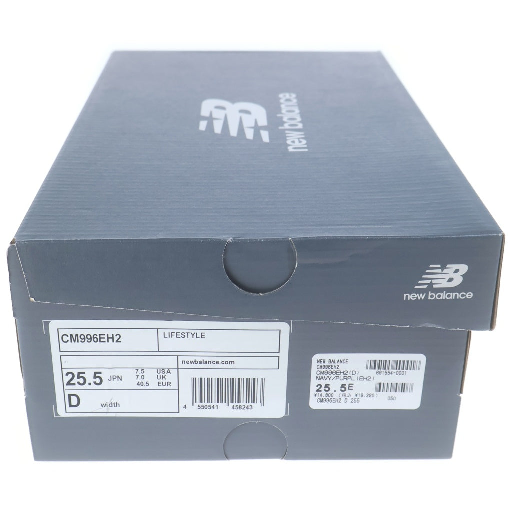 New Balance(ニューバランス) CM996EH2 996V2 スエード メッシュ ローカットスニーカー ブルー US7.5/25.5cm