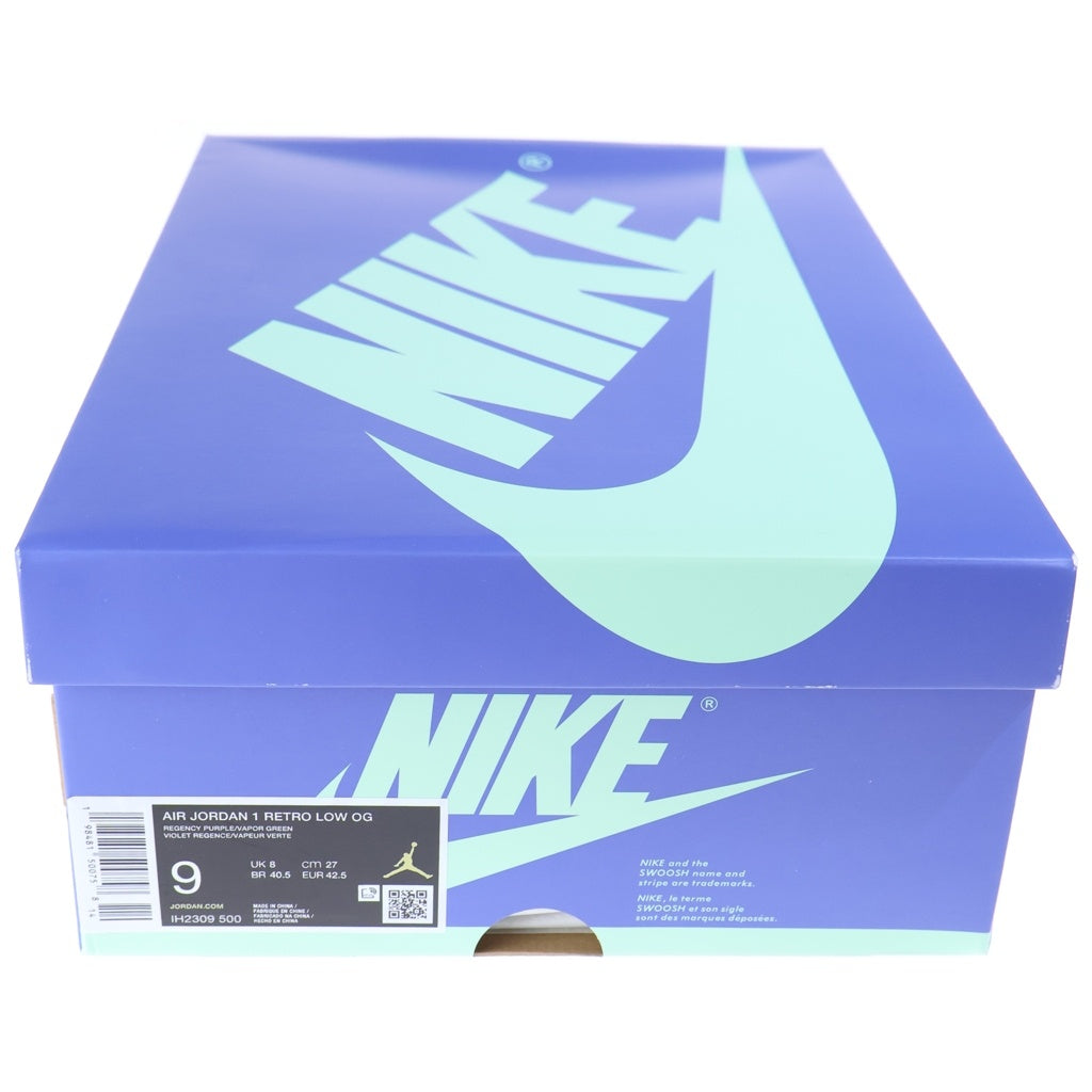 NIKE(ナイキ) ×ZION WILLIAMSON AIR JORDAN 1 RETRO LOW OG ザイオン ウィリアムソン エアジョーダン1 ローカットスニーカー パープル US9/27cm IH2309-500