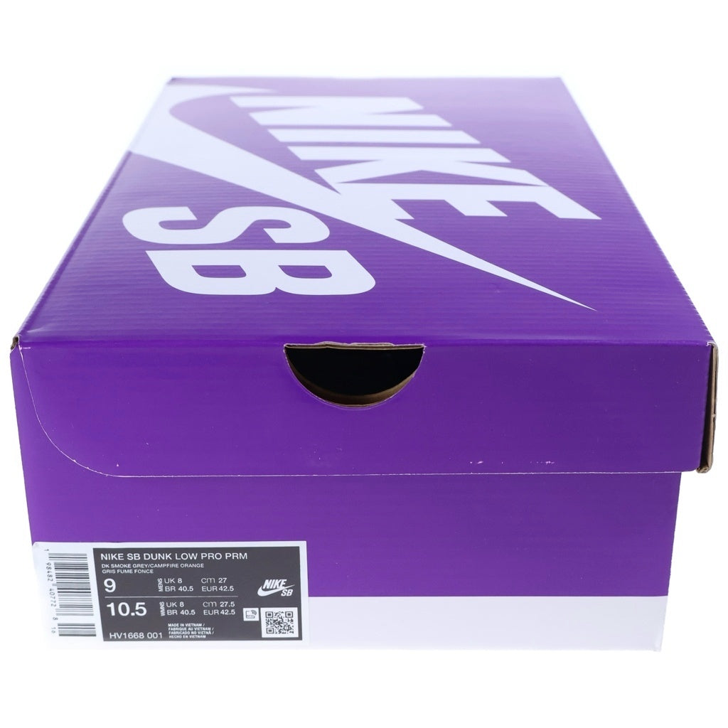 NIKE SB(ナイキエスビー) DUNK LOW PRO PRM KRAMPUS ダンク プロ プレミアム クランパス ローカットスニーカー ブラウン/オレンジ US9/27cm HV1668-001