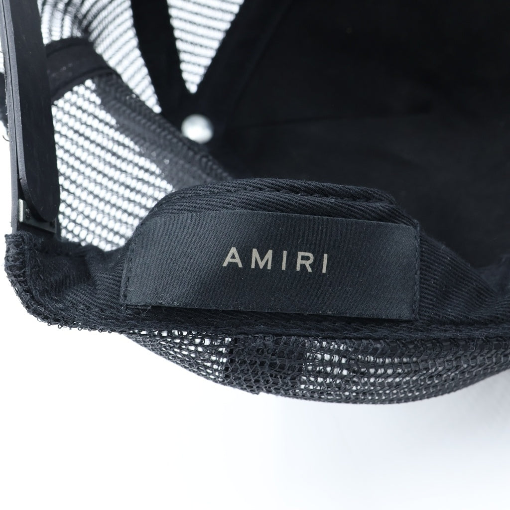 AMIRI(アミリ) Arts District スターパッチ トラッカー メッシュキャップ 帽子 ブラック