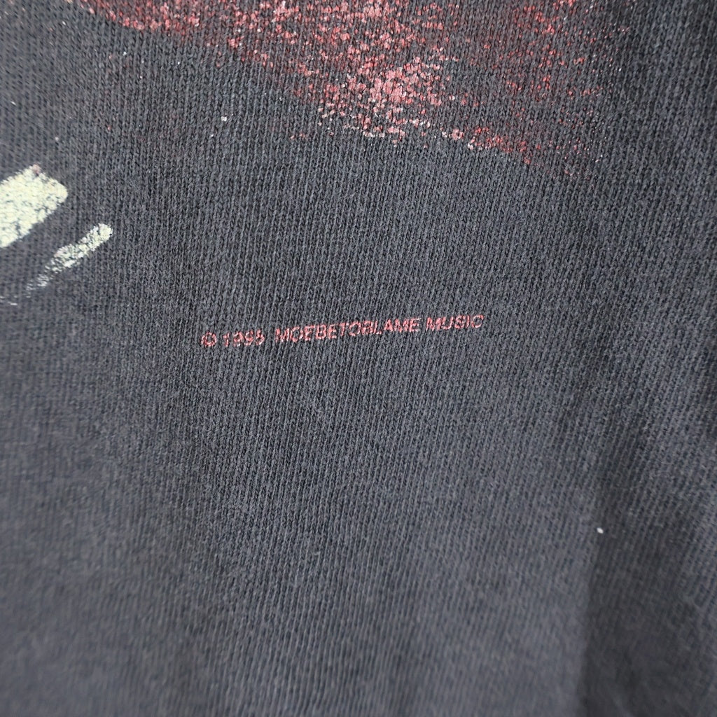 VINTAGE(ヴィンテージ) 90s RED CHILI PEPPERS ONE HOT MINUTE PIANO WORLD TOUR レッドホットチリペッパーズ ワンホットミニッツ ピアノ 両面プリント 半袖Tシャツ カットソー ブラック