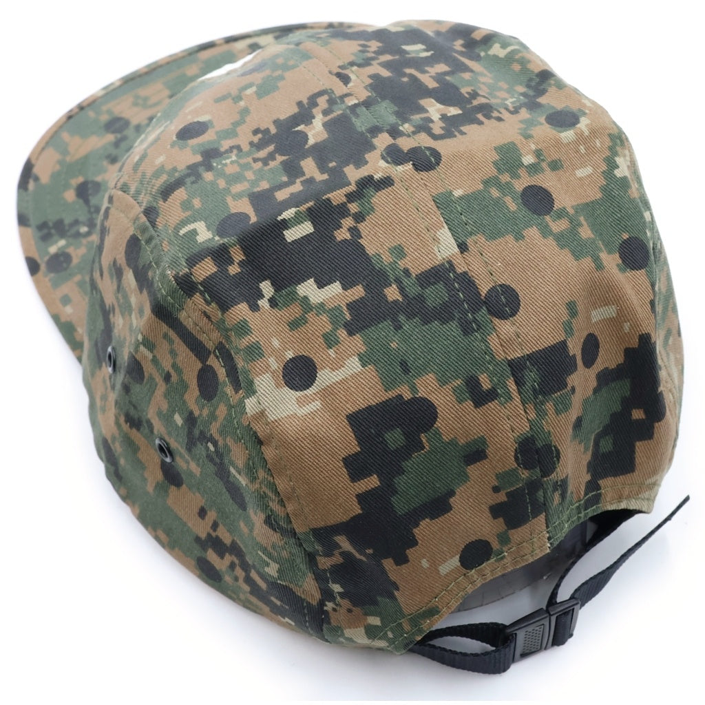 SUPREME(シュプリーム) 13SS ×COMME des GARCONS SHIRT Camp Cap ×コムデギャルソンシャツ ボックスロゴ デジタルカモフラージュデザイン キャンプ キャップ ブラウン/グリーン