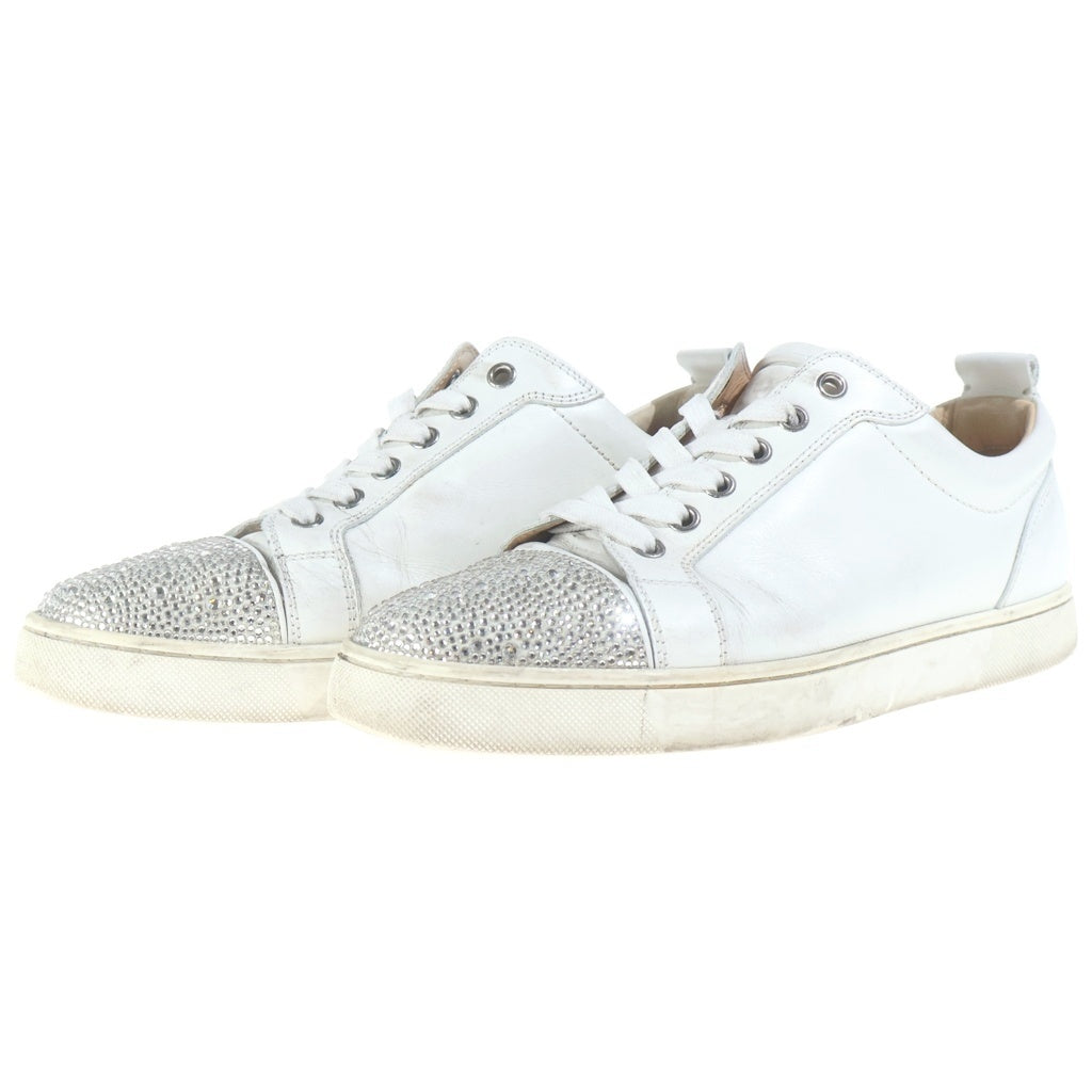 CHRISTIAN LOUBOUTIN(クリスチャンルブタン) LOUIS JUNIOR STRASS ルイス ジュニア ストラス ローカットスニーカー ホワイト US6.5/24.5cm