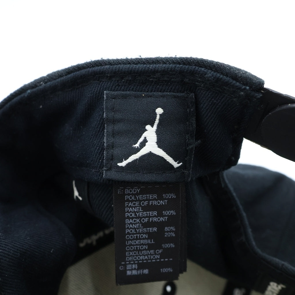 SUPREME(シュプリーム) 15AW ×NIKE Jordan 6-Panel Cap ナイキ ジョーダン ジャンプマン刺繍 6パネル キャップ 帽子 ブラック 799706-010