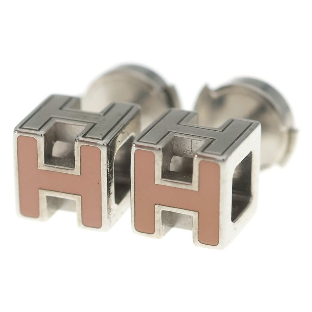 HERMES(エルメス) カージュドアッシュ Hキューブ スタッドピアス 両耳 シルバー レディース