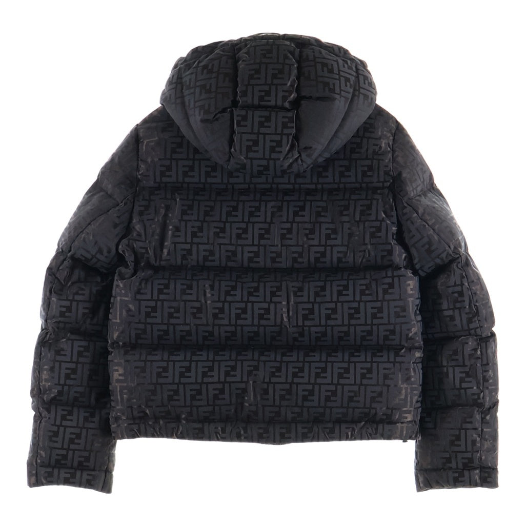 FENDI(フェンディ) ズッカ総柄 テクニカルファブリック フーデッドジャケット ブラウン FAN129 AK9Z