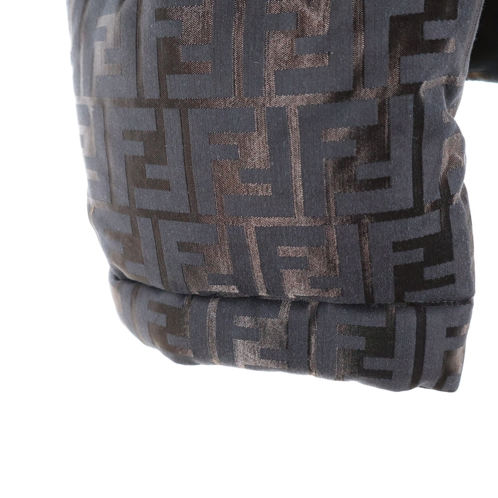 FENDI(フェンディ) ズッカ総柄 テクニカルファブリック フーデッドジャケット ブラウン FAN129 AK9Z