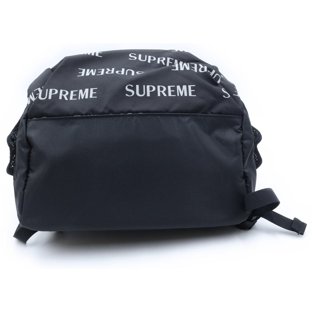 SUPREME(シュプリーム) 16AW 3M Reflective Repeat Backpack リフレクターロゴリピート 総柄デザイン バックパック ブラック