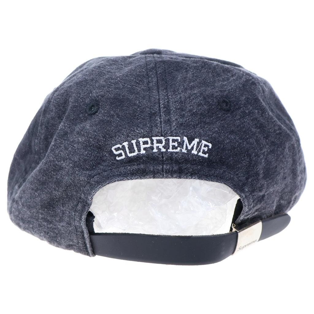 SUPREME(シュプリーム) 17SS Washed Denim S Logo 6-Panel ウォッシュドデニム Sロゴデザイン 6パネル ベースボールキャップ ブラック