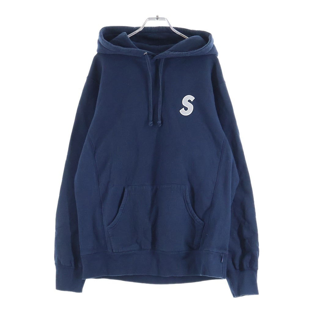 SUPREME(シュプリーム) Reflective S Logo Hooded Sweatshirt 3M リフレクター Sロゴデザイン フーデッド プルオーバースウェット パーカー ネイビー