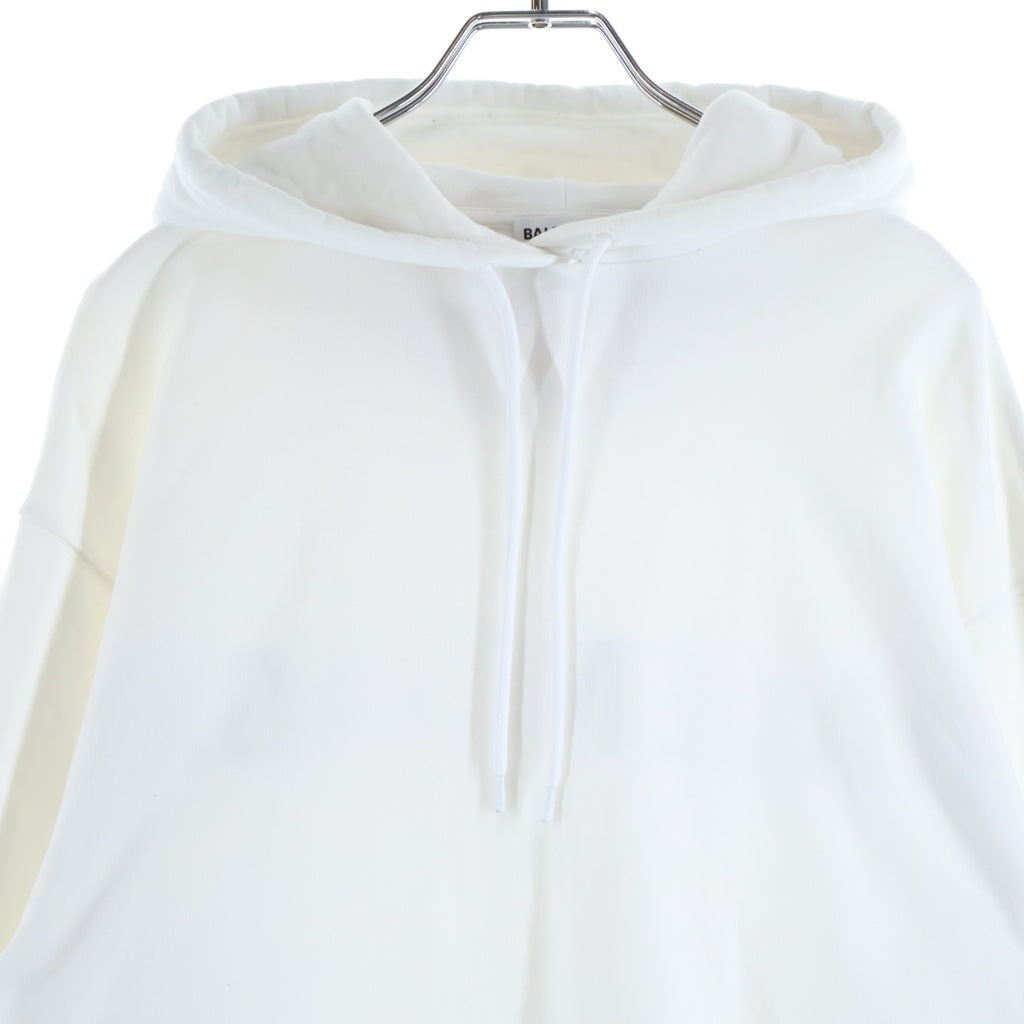 BALENCIAGA(バレンシアガ) バックロゴプリント スウェット プルオーバーパーカー ホワイト 556113 TAV37