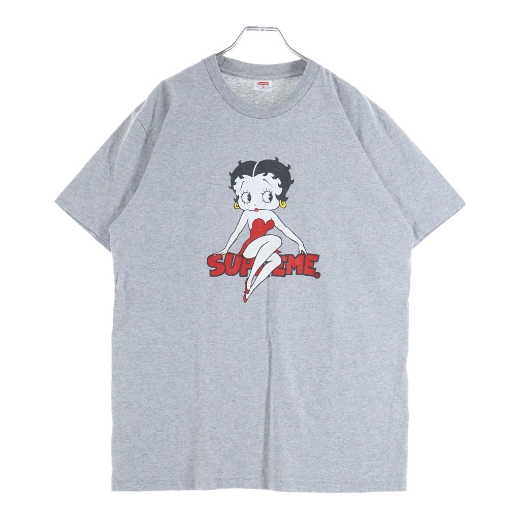 SUPREME(シュプリーム) 16SS Betty Boop Tee ベティーブープ プリント クルーネック 半袖Tシャツ カットソー グレー