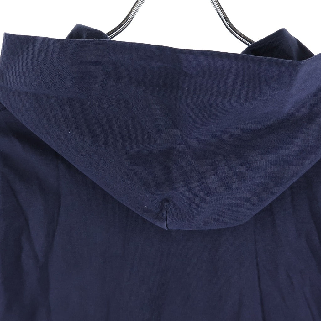 BALENCIAGA(バレンシアガ) カレッジロゴプリント コットン プルオーバーパーカー ネイビー 674679 TLV89
