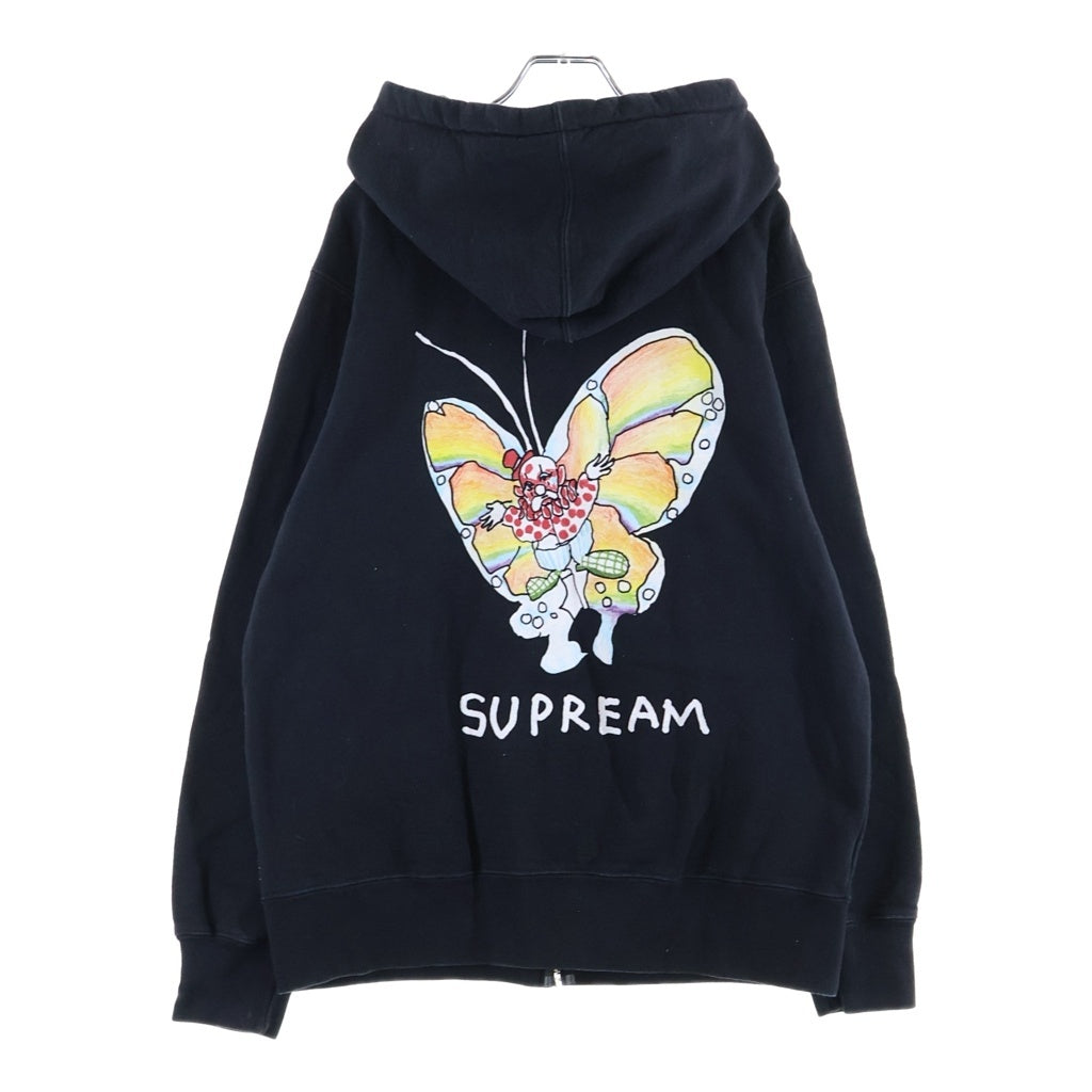 SUPREME(シュプリーム) 16SS Gonz Butterfly Zip Up Sweat ゴンズ バタフライ ジップアップスウェットフーディ ブラック パーカー
