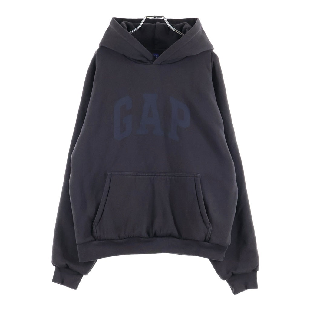 YEEZY GAP(イージーギャップ) Dove Shrunken Hoodie ダブ シュランクン バックプリント フーデッド プルオーバーパーカー スウェットシャツ グレー
