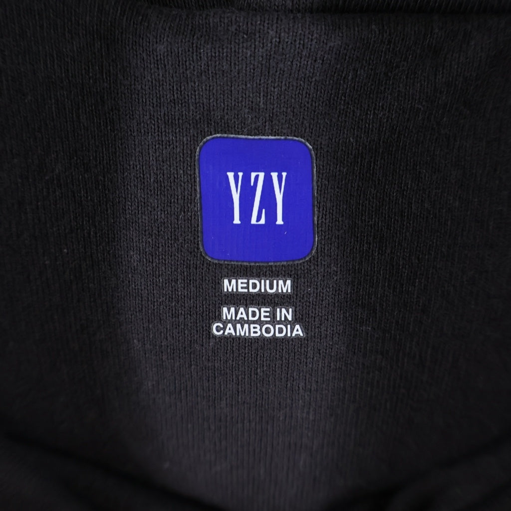 YEEZY GAP(イージーギャップ) Dove Shrunken Hoodie ダブ シュランクン バックプリント フーデッド プルオーバーパーカー スウェットシャツ グレー