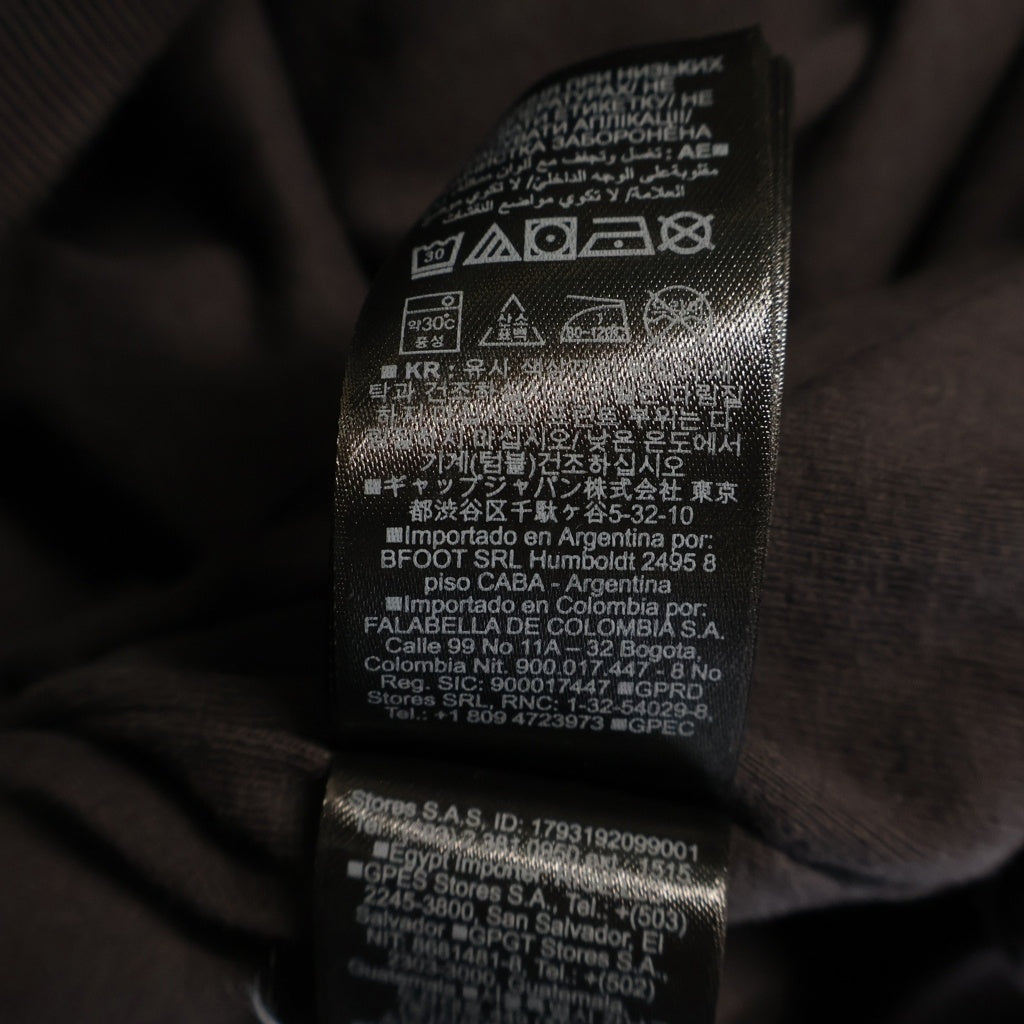YEEZY GAP(イージーギャップ) Dove Shrunken Hoodie ダブ シュランクン バックプリント フーデッド プルオーバーパーカー スウェットシャツ グレー
