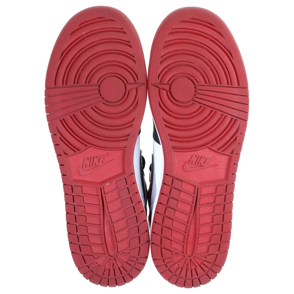NIKE(ナイキ) 【観賞用 2016年製】 GS AIR JORDAN 1 RETRO HIGH 575441-125 エアジョーダン1 レトロ ハイカットスニーカー レディース ホワイト/レッド US6.5/24.5cm