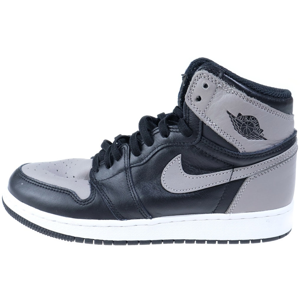 NIKE(ナイキ) GS AIR JORDAN 1 RETRO OG BG SHADOW 575441-013 エアジョーダン1 レトロ シャドウ ハイカットスニーカー レディース ブラック/グレー US6.5/24.5cm