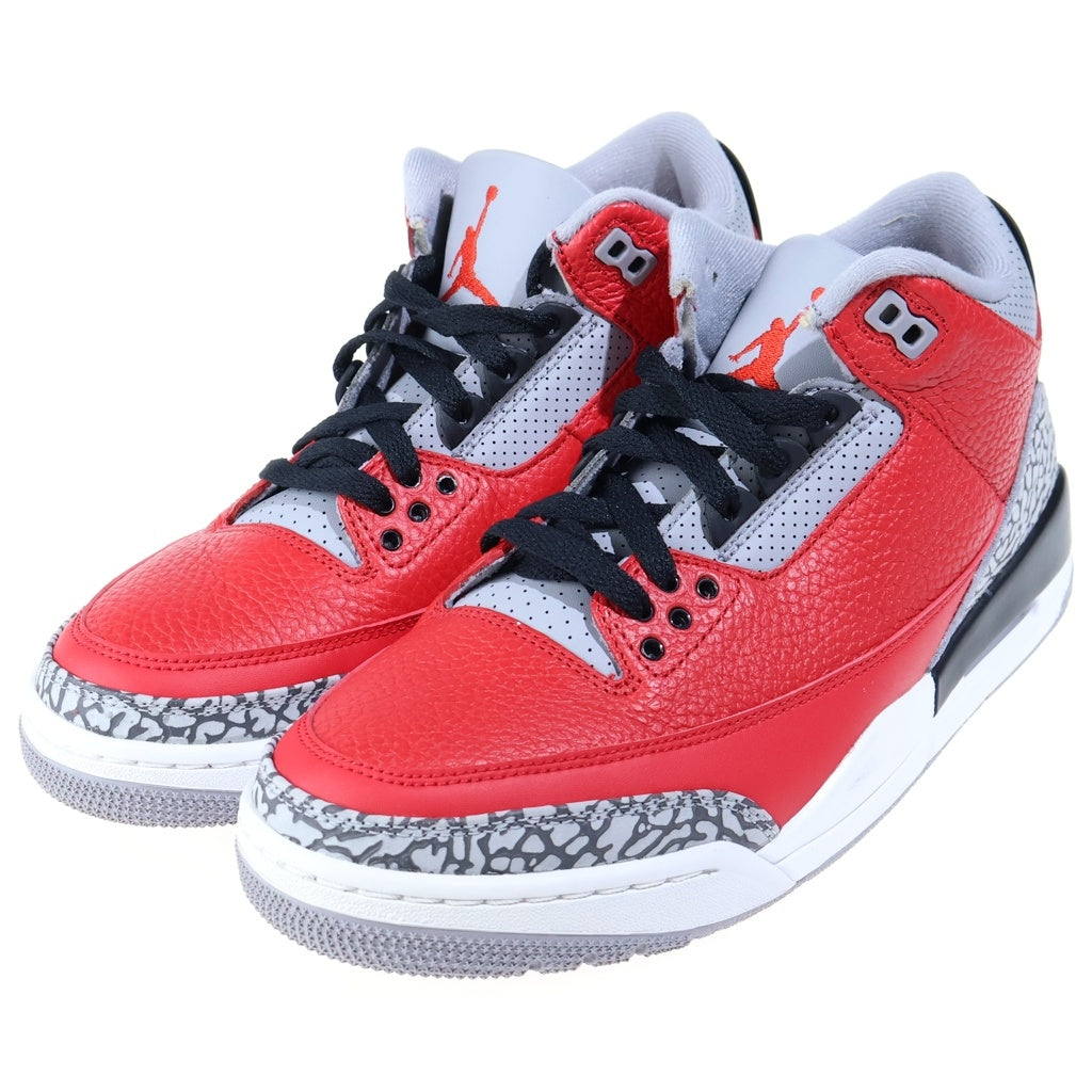 NIKE(ナイキ) AIR JORDAN 3 RETRO SE UNITE FIRE RED CK5692-600 エアジョーダン3 ユナイトファイアレッド ハイカットスニーカー レッド US9/27cm