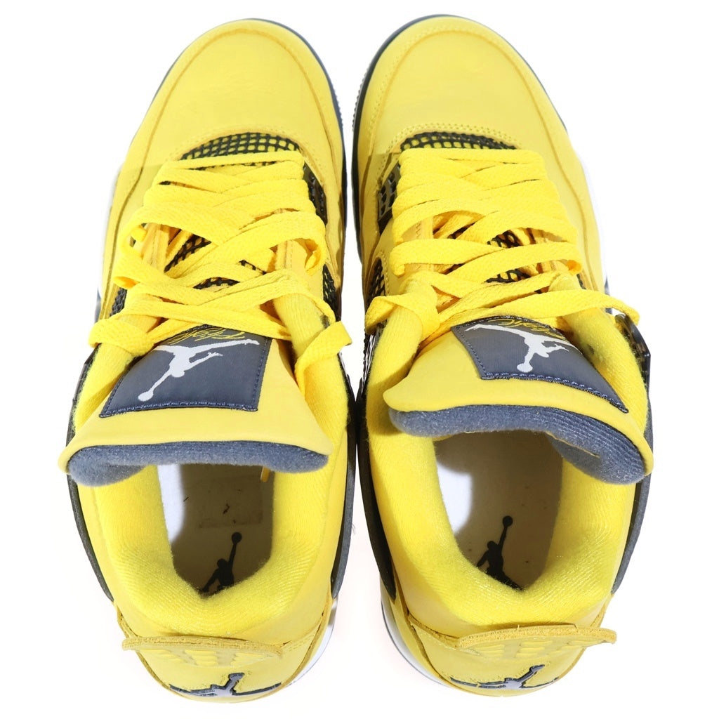 NIKE(ナイキ) AIR JORDAN RETRO TOUR YELLOW エアジョーダン 4 レトロ ハイカットスニーカー ツアーイエロー US9/27cm CT8527-700