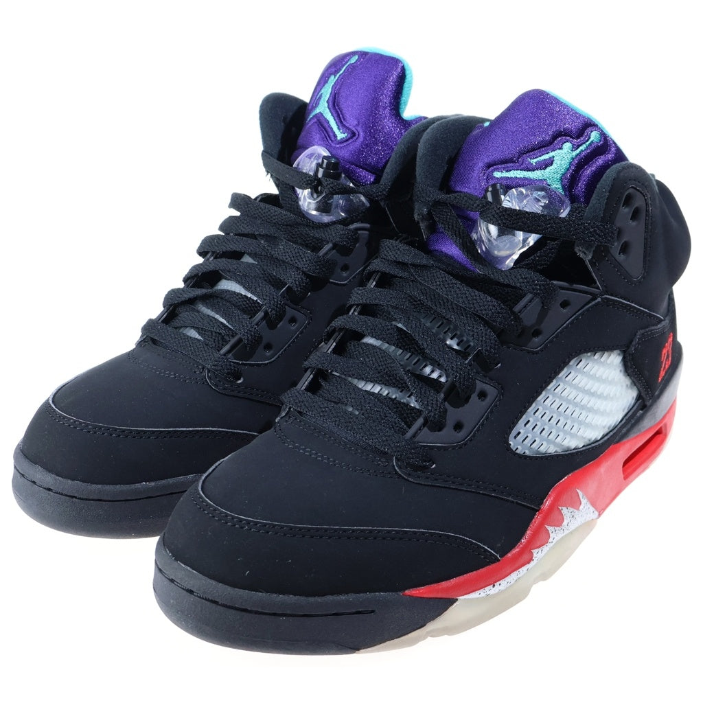 NIKE(ナイキ) AIR JORDAN 5 RETRO TOP3 CZ1786-001 エアジョーダン5 レトロ ハイカットスニーカー ブラック/レッド US9/27cm