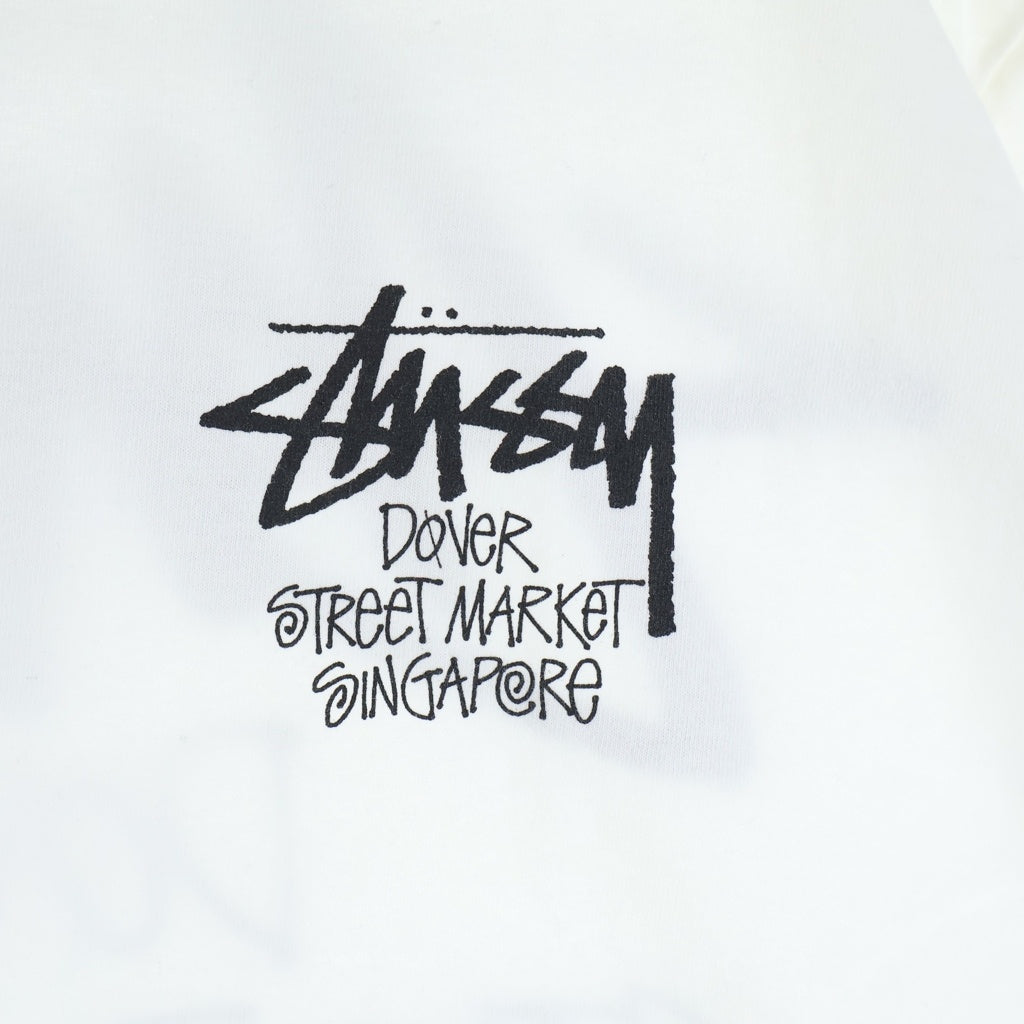 STUSSY(ステューシー) 23AW ×Dover Street Market Stock DSM New York White Tee ドーバー ストリート マーケット ストック ニューヨーク クルーネック 半袖Tシャツ カットソー ホワイト