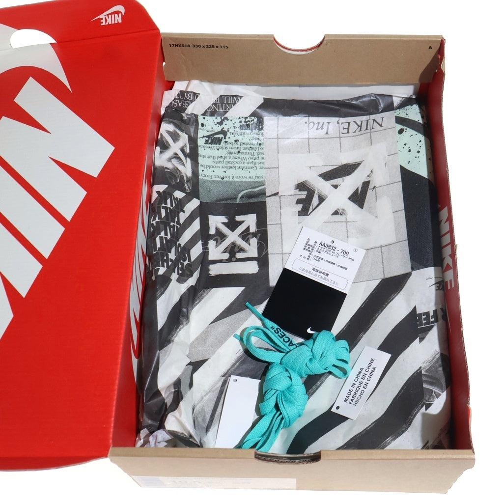 NIKE(ナイキ) ×OFF-WHITE BLAZER MID ALL HALLOWS EVE オフホワイト ブレザー ハイカットスニーカー ベージュ US10.5/28.5cm AA3832-700