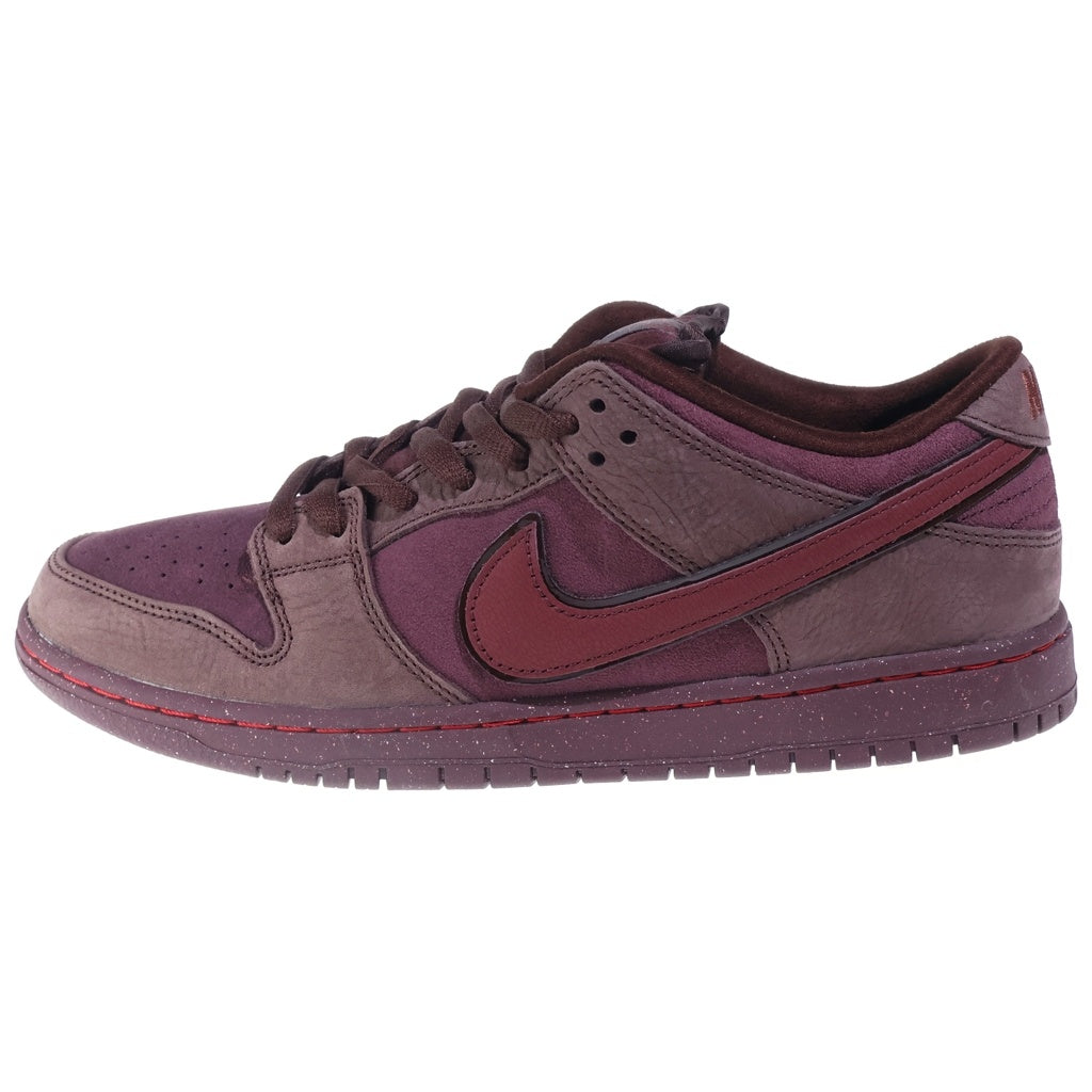 NIKE SB(ナイキエスビー) DUNK LOW PRM CITY OF LOVE ダンク プレミアム ローカットスニーカー レッド US10.5/28.5cm FN0619-600