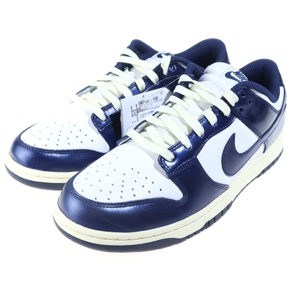 NIKE(ナイキ) WMNS DUNK LOW PRM ウィメンズ ダンク ローカットスニーカー ホワイト/ブルー US12/29cm FN7197-100 レディース
