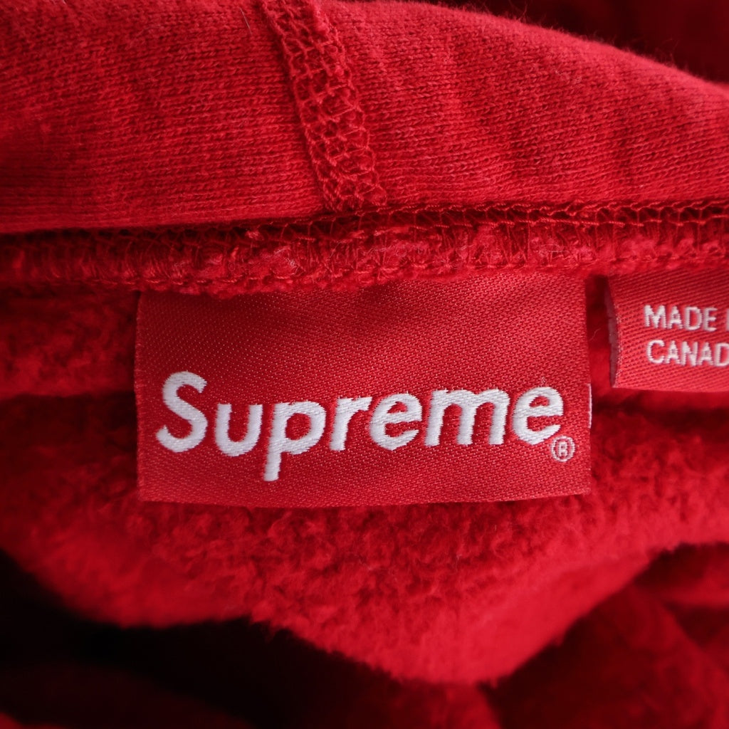 SUPREME(シュプリーム) 18AW Trademark Hooded Sweatshirt ロゴエンブロイダリー トレードマーク フーデッド スウェット パーカー レッド