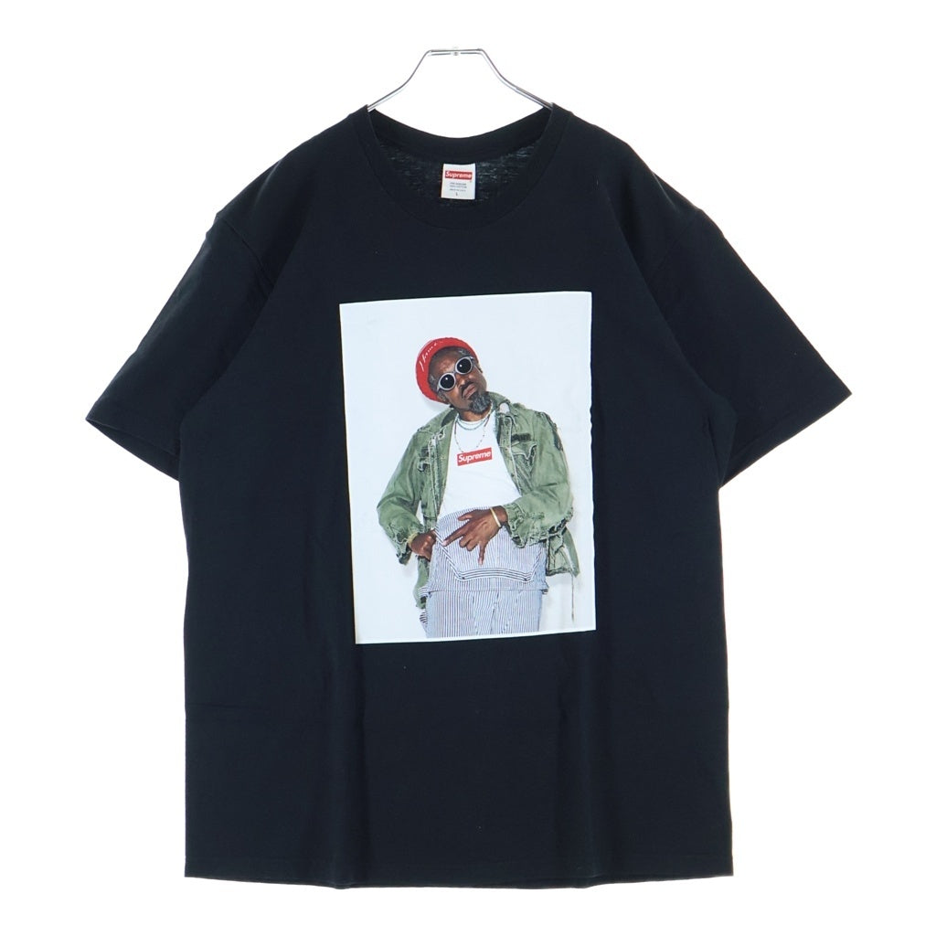SUPREME(シュプリーム) 22AW Andre 3000 Tee アンドレ3000デザイン クルーネック 半袖Tシャツ カットソー ブラック