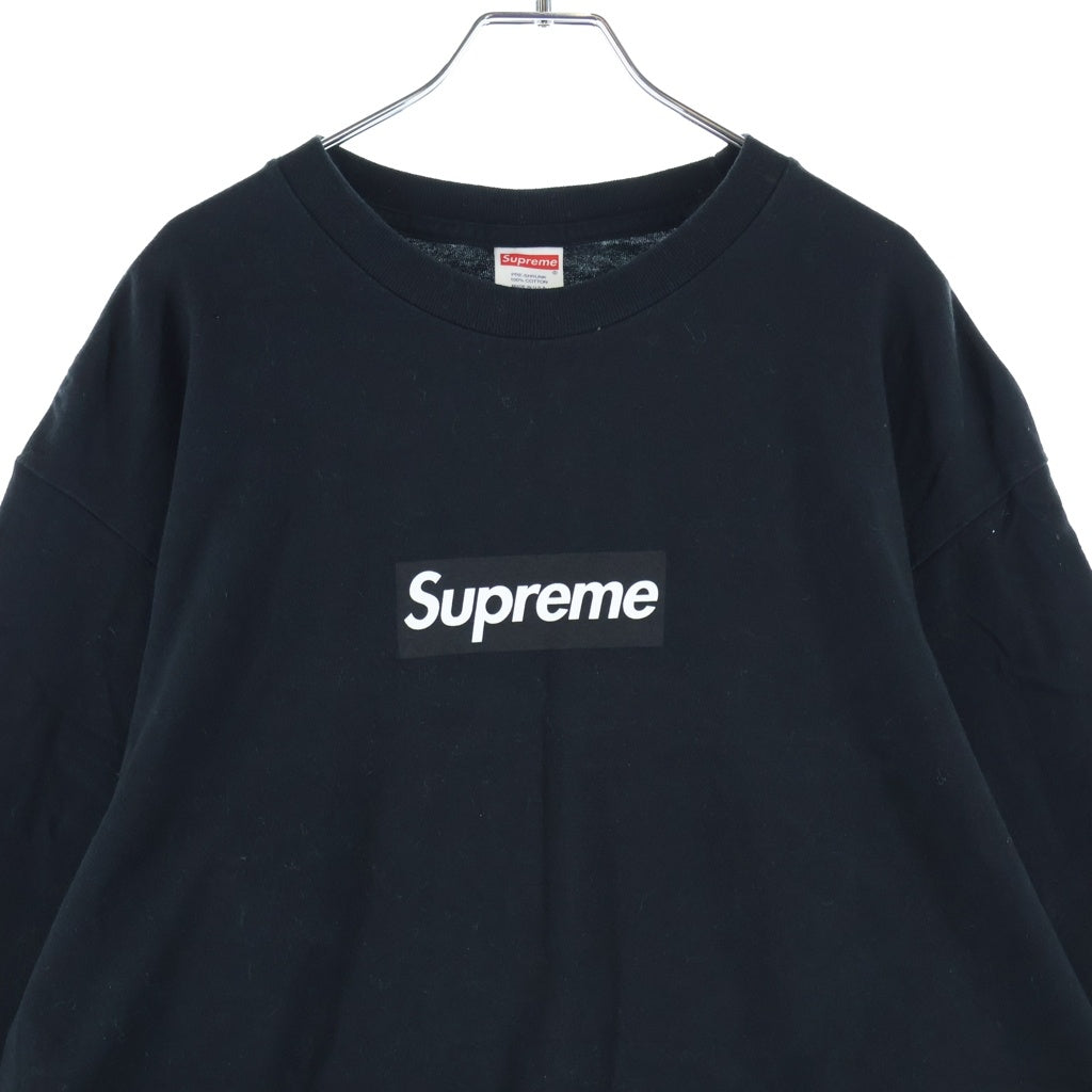 SUPREME(シュプリーム) 20AW Box Logo L/S Tee ボックスロゴデザイン クルーネック ロングスリーブ 長袖Tシャツ カットソー ブラック