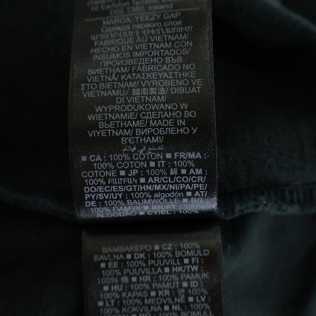 Yeezy Gap Engineered by Balenciaga(イージー ギャップ エンジニアードバイ バレンシアガ) DOVE LONGSLEEVE TEE ドーヴ 両面プリント クルーネック ロングスリーブ 長袖Tシャツ カットソー ブラック