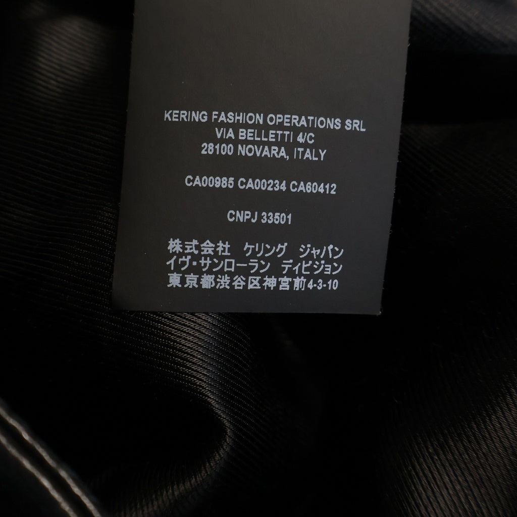 SAINT LAURENT PARIS(サンローランパリ) KEITH RACER キースレーサー ラムレザー シングル ライダース ジャケット ブラック 362239 Y5YA1