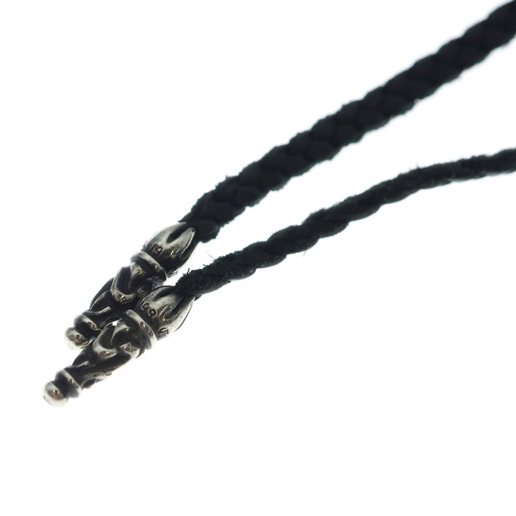 CHROME HEARTS(クロムハーツ) VULCAN CROSS SML LB バルカンクロス スモール レザーブレイド ネックレス シルバー
