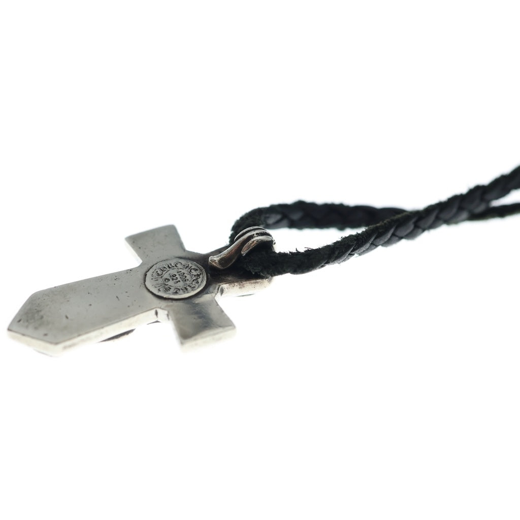 CHROME HEARTS(クロムハーツ) VULCAN CROSS SML LB バルカンクロス スモール レザーブレイド ネックレス シルバー
