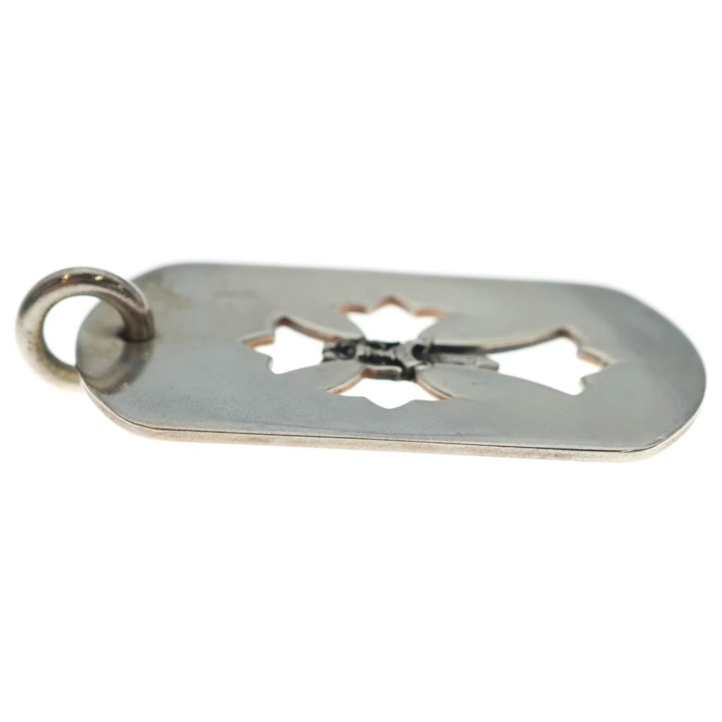CHROME HEARTS(クロムハーツ) D TAG LRG DAGGER ダガーカットアウトドッグタグ ラージドッグタグネックレストップ