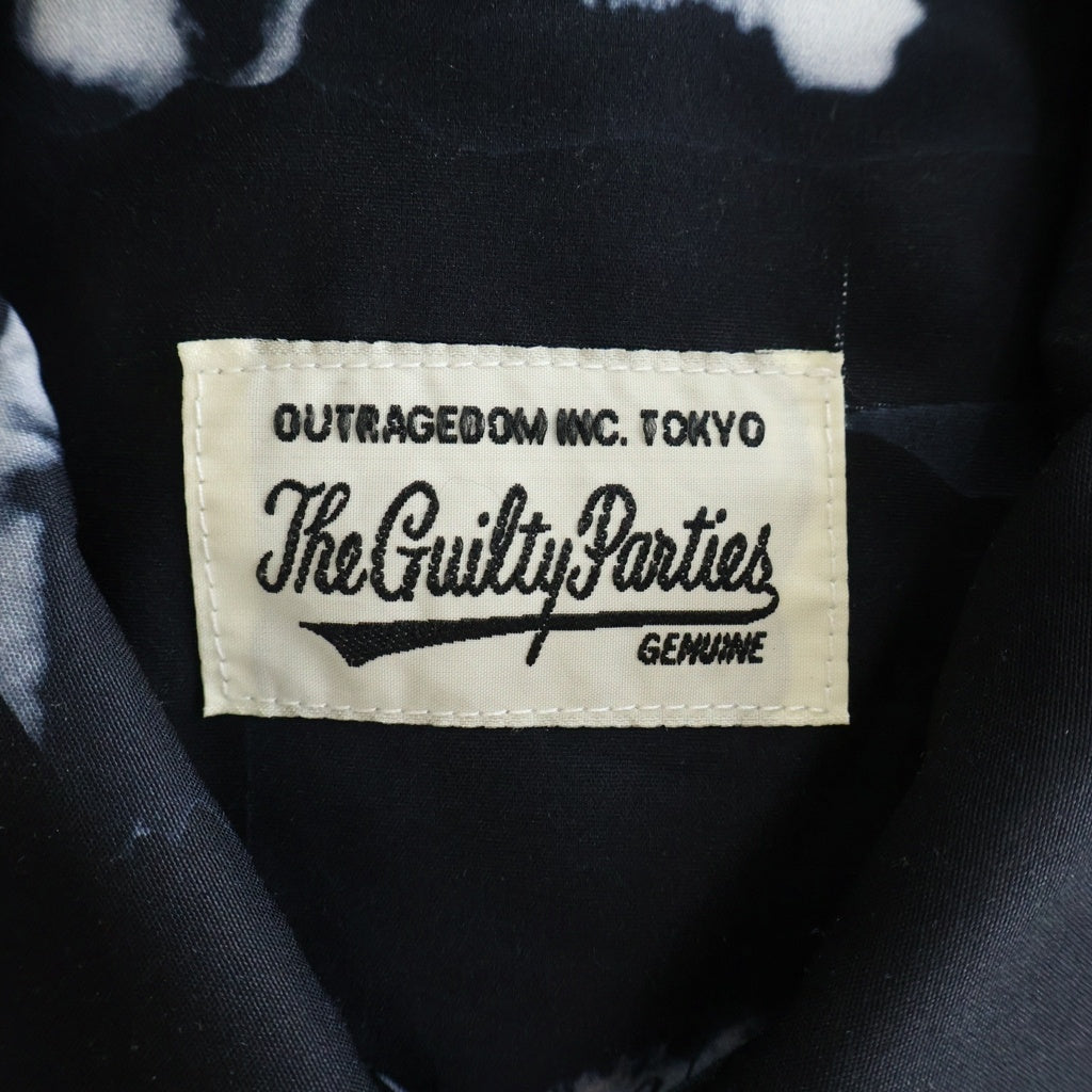 WACKO MARIA(ワコマリア) 21SS BOB MARLEY HAWAIIAN SHIRTS ボブマーリー ハワイアン 総柄 半袖シャツ ブラック